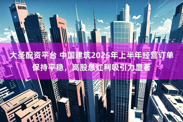 大圣配资平台 中国建筑2025年上半年经营订单保持平稳，高股息红利吸引力显著